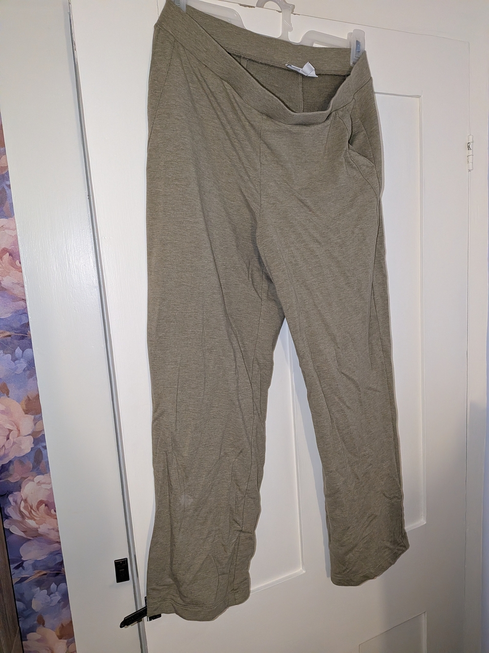 Pure Jill, Affinity French Terry, Medium Petite, Olive Soft Sweatpants